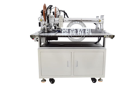 包裝彩盒雙頭全自動(dòng)貼雙面膠機(jī) 德尚制造！